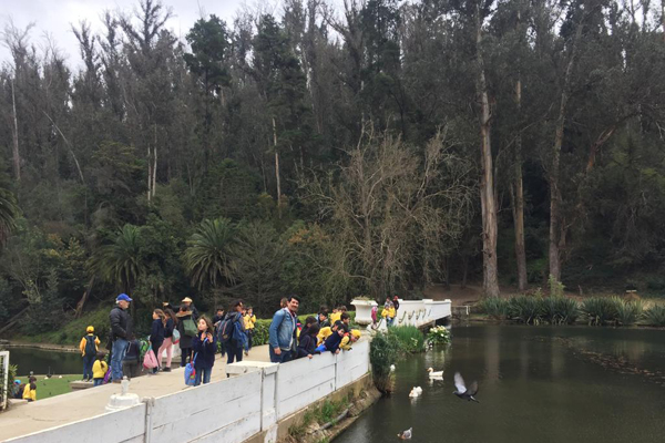 Alumnos de tercer grado aprendieron sobre ciencias, lenguaje y educación física en el Jardín Botánico de la Región de Valparaíso