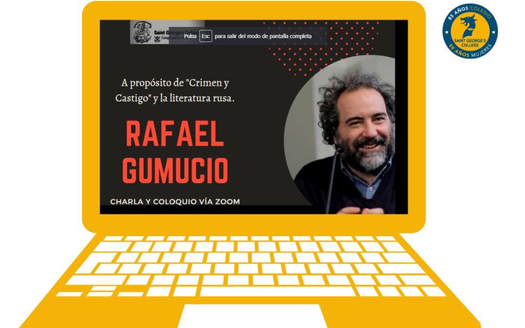 Escritor Rafael Gumucio dialogó con  estudiantes de 12º, vía zoom